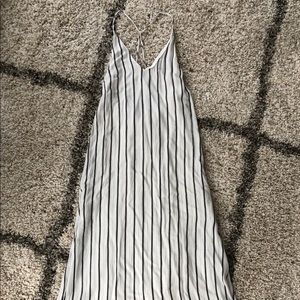 Midi Dress- Mima Chicago Vertical Stripe